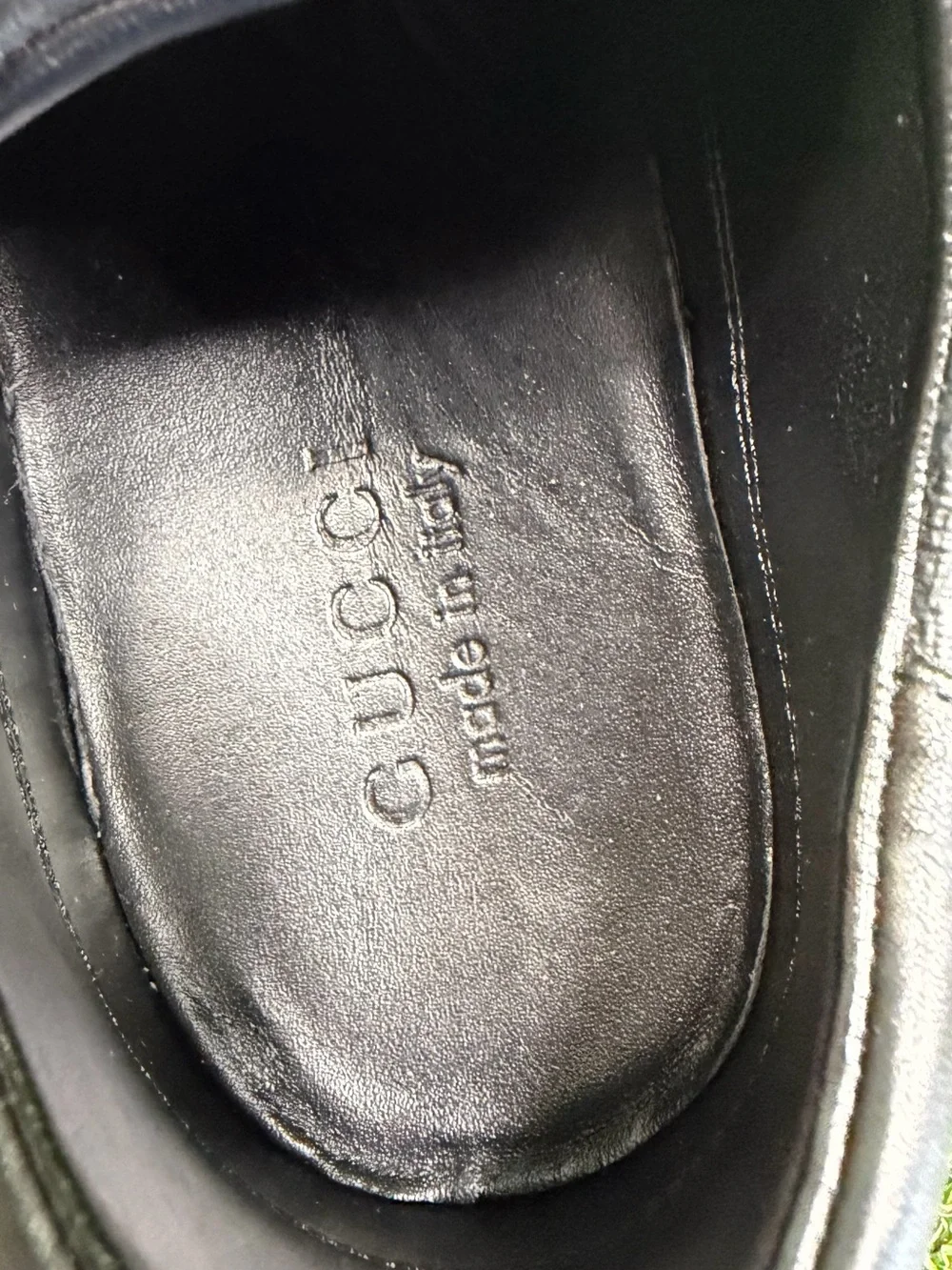 Size 10 - Gucci Common GG Supreme Black PRE-OWNED - No Box